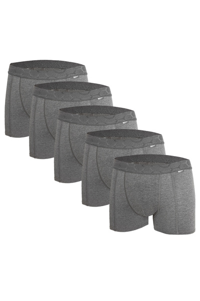 uniconf Set 5 buc boxer barbati UBB116PECANT din bumbac cu lycra