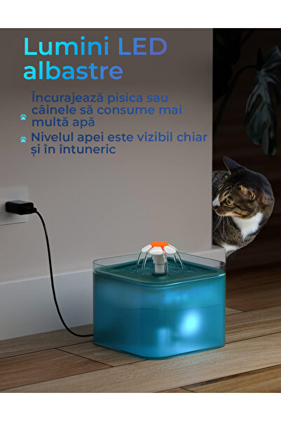 Fish & Paws Ultra-sensitive automatic fountain water dispenser ® for dogs and cats