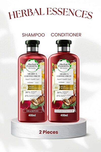 Herbal Essences مجموعة شامبو وبلسم بثمرة القهوة العربية من هيربال اسينس 400 مل