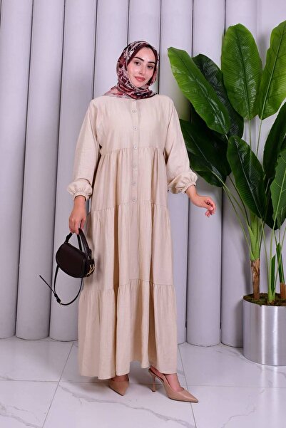 MİSS M.A.T FASHİON Alaçati Strawberry Fabric Oversize Comfortable Dress