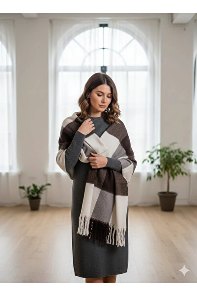 Elit Scarf شال كتف من الأكريليك المنسوج