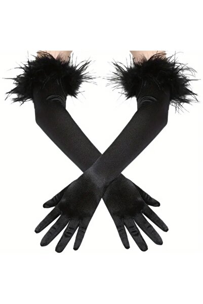 WAY OF LOVE Detailled Stylish Velvet Gloves