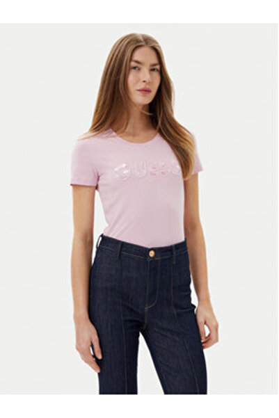 Guess Γυναικείο T-Shirt Ροζ W5GI17J1314