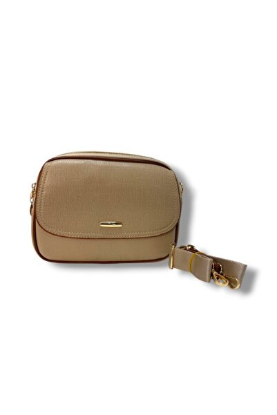 Cakgo 318-26 Δερμάτινη γυναικεία τσάντα με 3 θήκες και χιαστί λουράκι ώμου