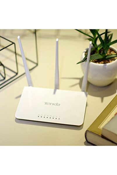 Tenda راوتر F3 لاسلكي إيثرنت سريع أبيض