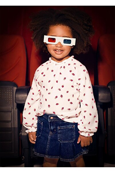 MAYORAL Дівчача спідниця з плісированою тканиною, синя 4901