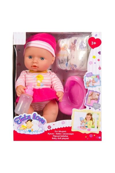 ANTBRO Play set baby doll Antbro® with care accessories, 30 cm