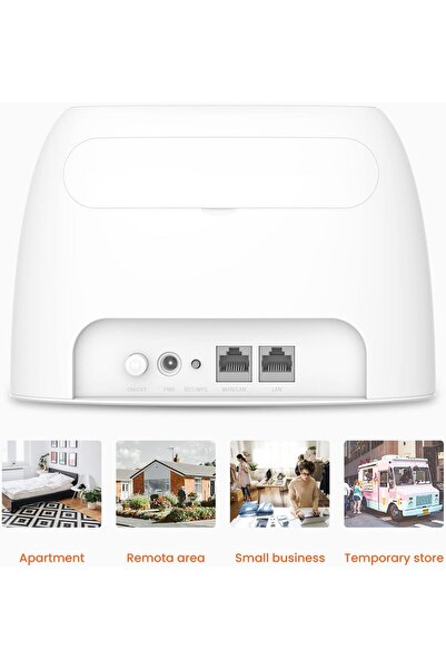 Tenda جهاز توجيه واي فاي محمول 4G03 بسرعة 300 ميجابت في الثانية، جهاز توجيه 4G مزود بفتحة SIM غير مقفلة، لا يتطلب أي تكوين