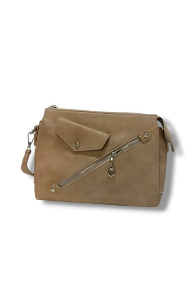 Cakgo 319-26 Δερμάτινη γυναικεία τσάντα με ιμάντα ώμου