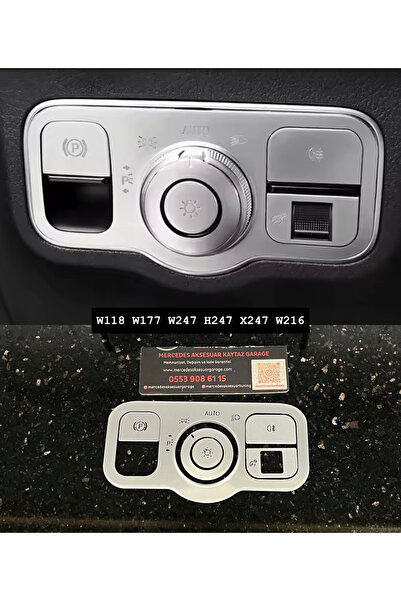 kaytaz لوحة أمامية مطلية بالكروم لسيارات مرسيدس W118 W177 W247 X247 H247