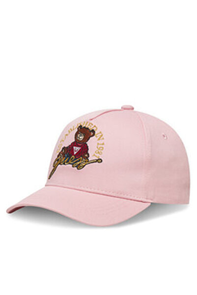 Guess Καπέλο για κορίτσια ροζ H5RZ09WO08O