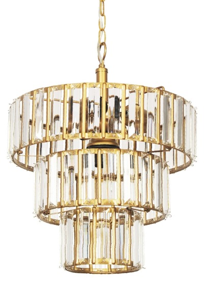 VENON Aydınlatma Bert 3+1 Li ESKİTME Kt Avize Kristal Taşlı Krom Avize ORİJİN...