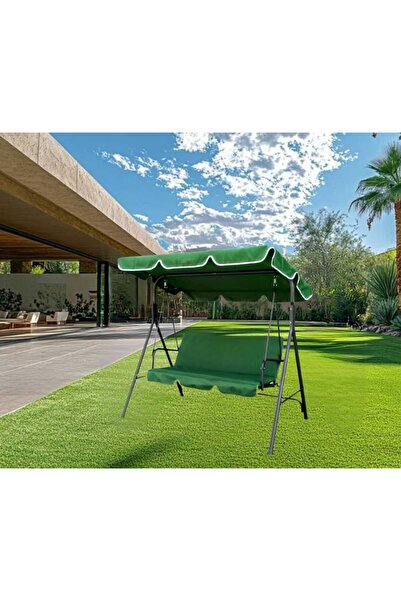 Selgot Garden swing green, 3-person, metal frame, 170 x 110 x 153 cm