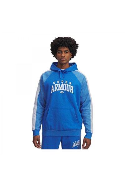 Under Armour 6003958 Ua Rival Flc Cb Hoodie Blue Men's Sweatshirt