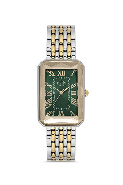 Platin Pierre Pl-1076La-D10 Roman Numeral Square Women's Wristwatch