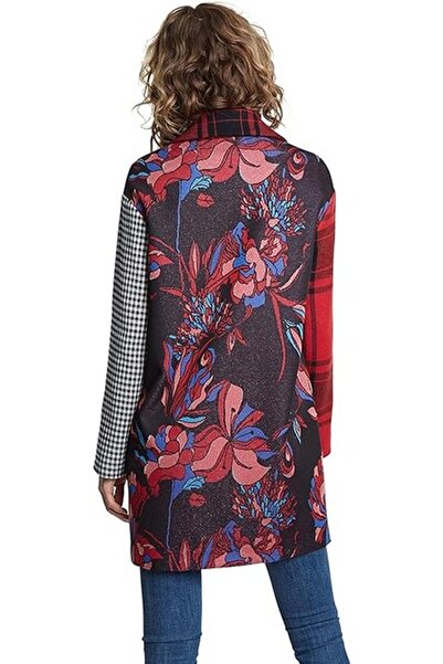 Desigual Coat Londres, wool blend, Multicolor, 46