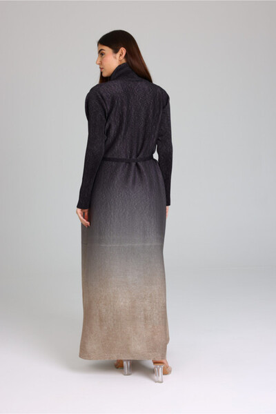 IKKXA Ombre Colored Mid Belted Abaya