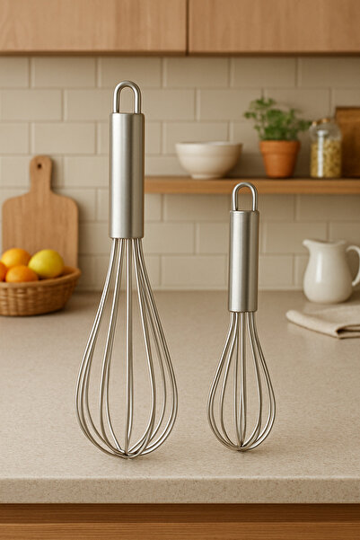 garaccu KALIN AĞIR Paslanmaz Çelik 2’Li Çırpıcı Seti Pratik Yumurta Sos Karış...