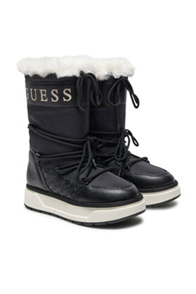Guess Γυναικείες Μπότες Χιονιού Μαύρες FLFUELELE11