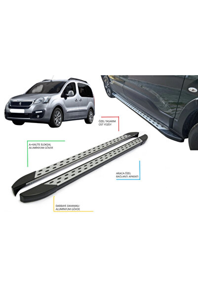 TUNAX OTO PARTNER TEPEE UZUN ŞASE BENEKLİ YAN BASAMAK 2008 2009 2010 2011 201...