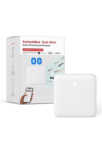 SwitchBot جهاز تحكم عن بعد ذكي Hub Mini - جهاز تحكم عن بعد عالمي بالأشعة تحت الحمراء، جهاز إرسال الأشعة تحت الحمراء عبر WiFi للتلفزيون ومكيف الهواء وأجهزة الكمبيوتر