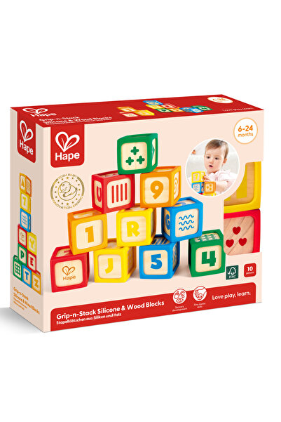 Hape Cuburi educationale, Hape, 10 buc