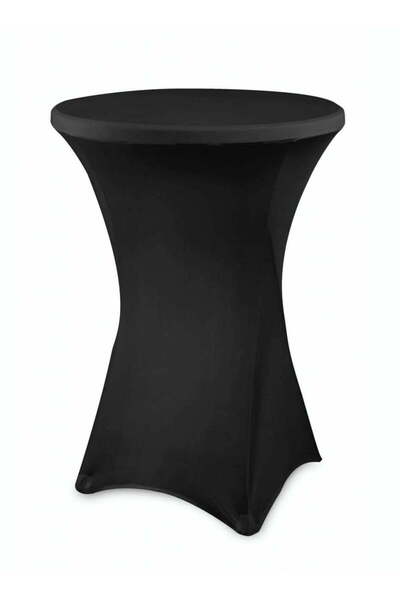 Selgot Cocktail table cover, round, 80 cm, black