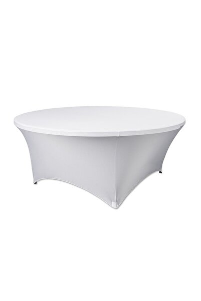 Selgot Round Table Cover, Size 165 cm, Color White