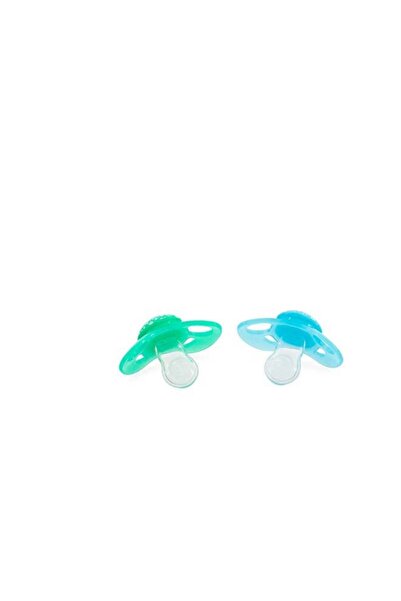 Twistshake 2x Pacifier 6+ Months Light Blue Green
