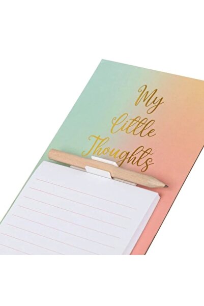 ANTBRO Notebook Set Antbro® with 50 Sheets, Colored Magnet 'My Little Thoughts' and Pencil