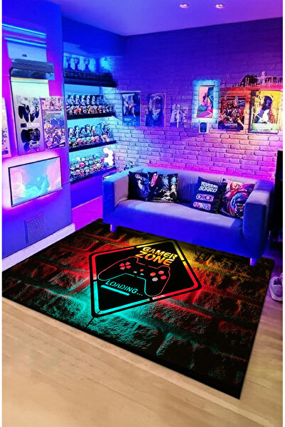 Artızon Dekoratif Kaymaz GAME ZONE Gamer Yıkanabilir Halı