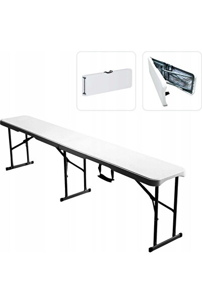 Selgot Folding garden bench, steel frame, 180 x 28 x 43.5 cm