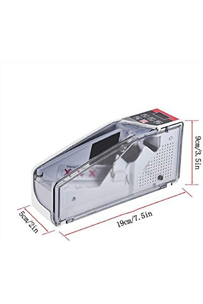 Fipka Portable Money Counter, Mini Handy Bill Cash Banknote Counter, Number Of Sheets Can Be Set, AC Or Ba