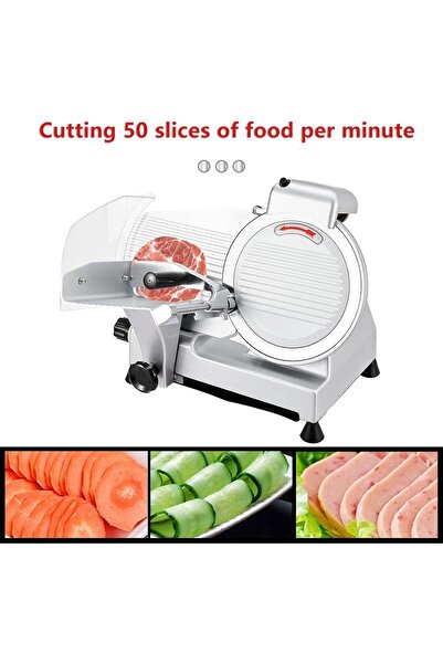 A.E Meat slicer machine for home, deli slicer, 10 inch Commercial Meat Slicer, 240W Frozen Meat Cheese D