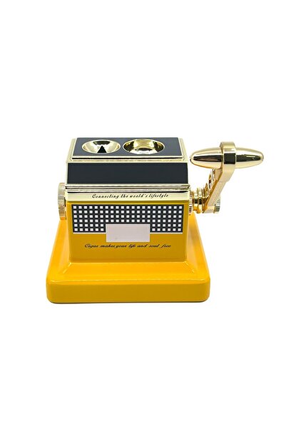 FireBird Özel Saklama Kutusunda Masa Tipi Puro Makası - Kesicisi Düz Kesim / V-Cut Kesim