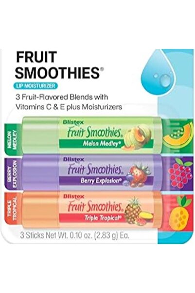 Blistex Fruit Smoothies Lip Balm - 3 Sticks Pack 2.8g