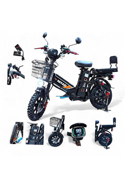 niyazi دراجة الروسية 60 فولت ابو بطاريتين بمجموع 32 امبير كفر عريض