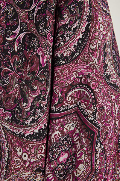 Schaless Eternal Palaces - Cherry - Vierra Patterned Viscose Shawl - 70X190 cm