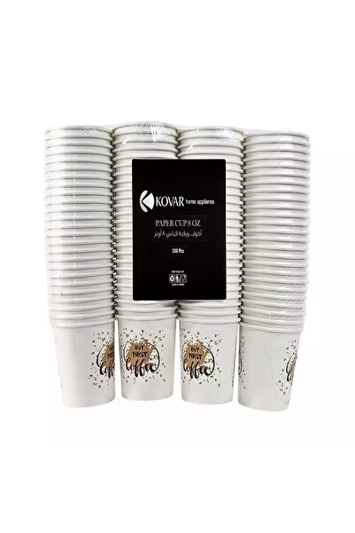 Kovar Double Walled Insulated Thick Disposable Paper Ripple Cup 8oz- 100pcs