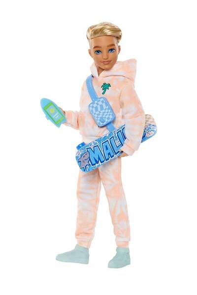 Barbie Dream Besties Ken Doll with Accessories — Posable, Removable Outfits, Blonde Hair, 9-Piece