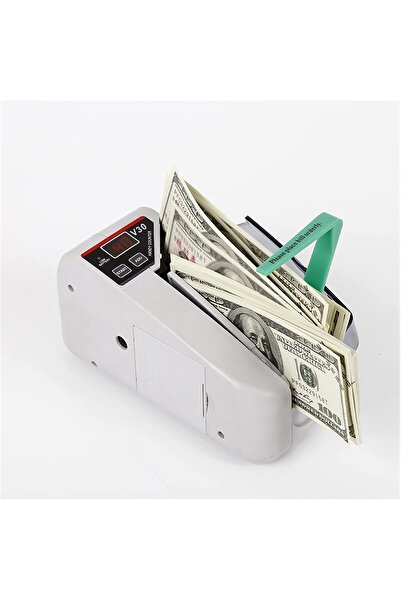 Fipka JKDYJPJ Money Counter Machine V30 Mini Cash Counting Machine Portable Bill Counter With Battery/Plug