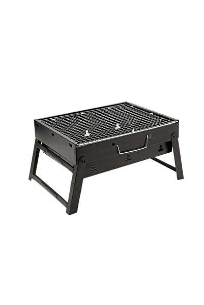 Generic شواية فحم محمولة للشواء باللون الأسود مقاس 20×35×27 سم