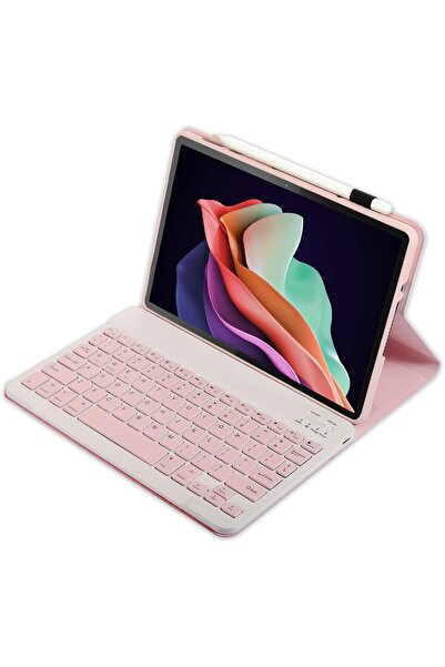 URBBKING Protective Case with Detachable Magnetic Wireless Keyboard for Honor Pad X8a - Pink