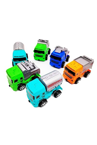 Vision XXI Set 6 Diverse Vehicule Utilitare, 9cm, VisionXXI