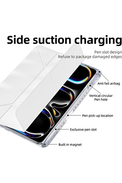 erorex Case Compatible With Ipad Pro 11 2024 M4 5Th Generation Shockproof Clear Cover With Pencil Holder,…