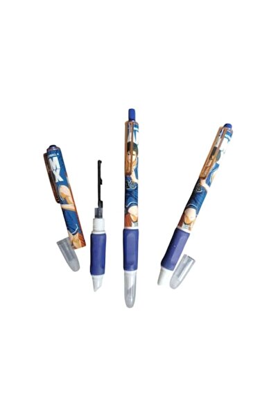 Vision XXI Stilou cu penita ascunsa, cu pompita ptr cerneala si rezerve, model „Basket”, albastru