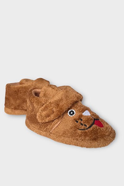 Liger Children's Velcro Anti-Slip Sole Kindergarten Nursery Home Shoes Slippers Vi̇zon