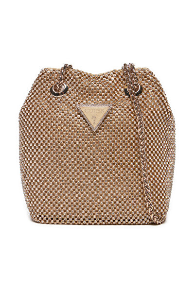 Guess Γυναικεία Τσάντα Χειρός Χρυσή HWRP9350750