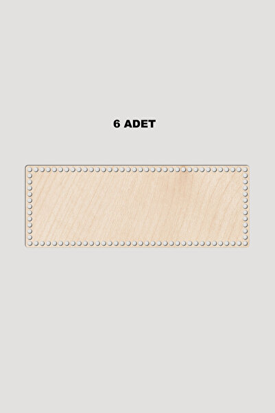 Lucena Дерев'яна прямокутна кошикова підставка 10x17 см 6 штук Ака 3 мм