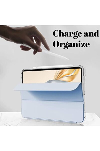 Generic Vurtboly protective case for Honor Pad X9a 11.5in (2025) with pen holder, TPU shockproof slim transp